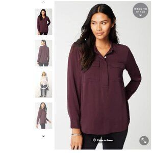NEW! J. Jill Soft Luxe Utility Popover - Size Medium